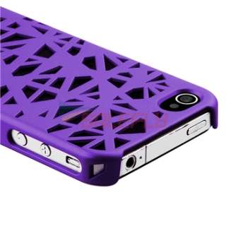 Purple Bird Nest Interwove Line Hard Case Cover+PRIVACY FILTER for 