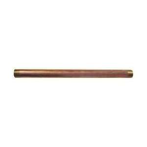 Industrial Grade 4GRP6 Pipe, Red Brass, 1/4 x 48 In  