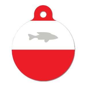 com Bobber Bobber On The Water   Pet ID Tag, 2 Sided, 4 Lines Custom 
