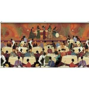  African American Jazz Band Night Club Portable Mural