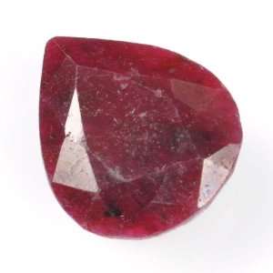   30 Ct Good Looking African Red Ruby Pear Shape Loose Gemstone Jewelry