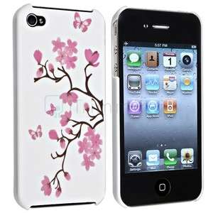   Flower Rubber Hard Skin Case Cover For iPhone 4 4S 4G 4GS G  