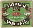 Dobler Amber Ale IRTP bottle label from Albany, NY