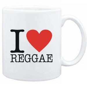 Mug White  I LOVE Reggae  Music 