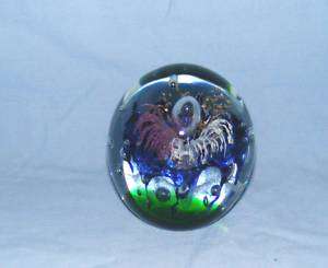 GLASS PAPERWEIGHT 4TH OF JULY  