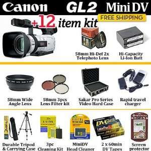  Canon GL2 Mini DV Camcorder With 20X Optical Zoom With 