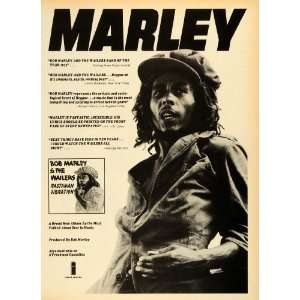   Bob Marley Jamaican Singer Reggae Island Music Album   Original Print