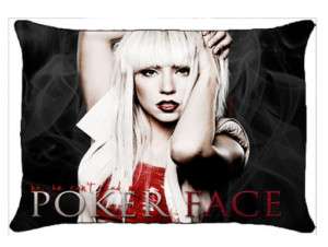 New Lady Gaga Poker Face Pillow Case  