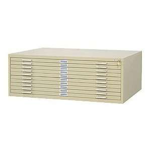  SAFCO 10 Drawer Flat Files   Color Sand   Size 16 1/2 x 