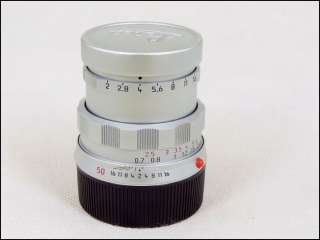 Leica M 50mm f/2 SUMMICRON M E39 50 Jahre Anniversary Chrome Silver 