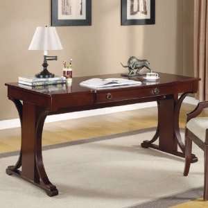  Crest Transitional Table Desk With Keyboard Drawer