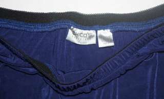 CHICOS TRAVELERS SKIRT  SIZE 3 blue  