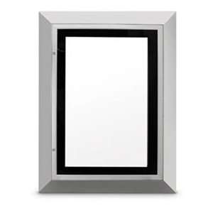    Angular Series Stylized Lightbox With Silver Frame