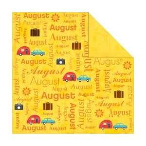  Calendar Collection Double Sided Paper 12X12   August 
