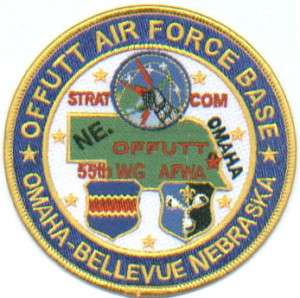 USAF BASE PATCH, OFFUTT AFB NE, STRAT COM, 55TH WING *  