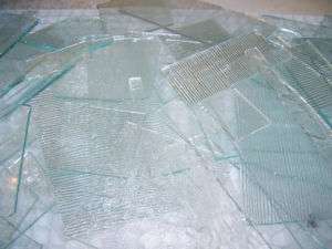 lbs Clear Stained Glass Scrap Sheets Mosaic Tiles  