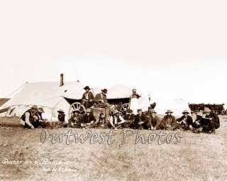 1912 WILD WEST COWBOY CHUCKWAGON ROUND UP WAGON PHOTO  