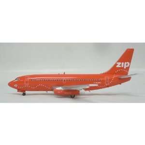  InFlight 200 Zip Air Canada Orange B737 200 Model Plane 