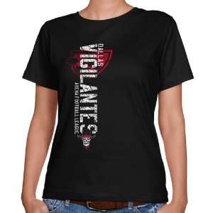 AFL Dallas Vigilantes Ladies Vertical Destroyed Classic Fit T shirt 