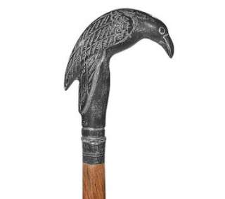 Nevermore Raven Hardwood Walking Stick  