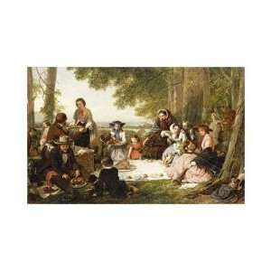  Henry Nelson Oneil   A Picnic Giclee