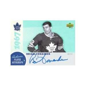  Brian Conacher Autographed/Hand Signed 1967 Leafs Card 