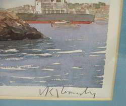 sign robert kennedy boat print portland sail 369/1500  