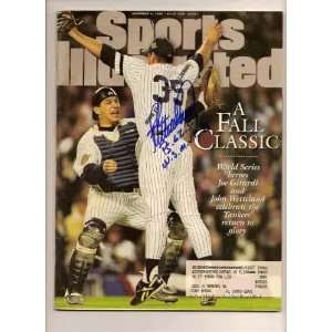 john wetteland autographed sports illustrated SI Signed Yankees WS MVP