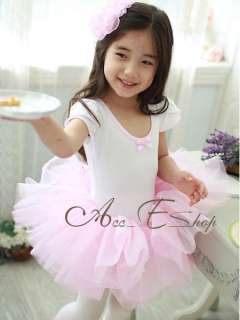 Girls Kids Princess Fairy Ballet Dance Tutu Dress up Party Costume 