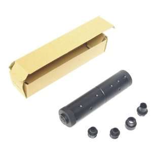 UTG Airsoft Aluminum Fake Silencer With 4 Threaded Adaptor Heads 