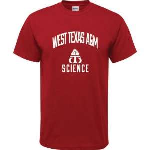  West Texas A&M Buffaloes Cardinal Red Youth Science Arch T 
