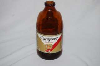   NARRAGANSETT lager beer glass bottle 12 oz Falstaff Brewing  