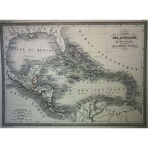    VA Malte Brun Map of the West Indies (1861)