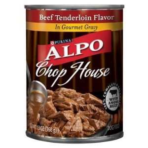 Alpo Chop House Beef Tenderloin Flavor Dog Food 13 oz (Pack of 24 