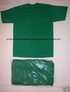12 Pack KELLY GREEN Wholesale Plain T Shirts Ts S Small  