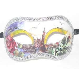  Yellow Colombina Design Venetian Masquerade Mask