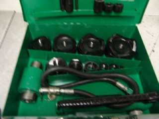 GREENLEE 7310 1/2 to 4 INCH HYDRAULIC KNOCKOUT PUNCH DIE SET GREAT 