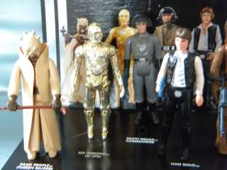 STAR WARS VINTAGE ORIGINAL FIRST 12 FIGURES & EARLY BIRD REPLICA 