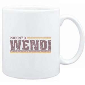  Mug White  Property of Wendi   Vintage  Female Names 