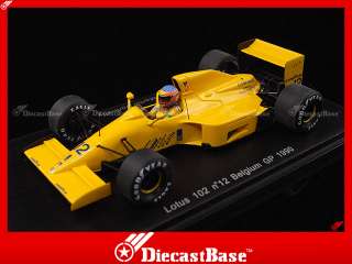 S1783 SPARK Lotus 102 No.12 Belgium GP 1990 Donnelly Resin Grand Prix 