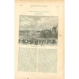  1880 Horse Racing in France Longchamps 
