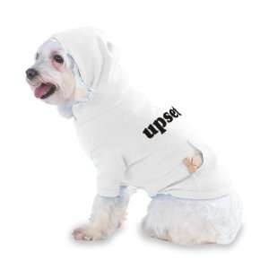  upset Hooded T Shirt for Dog or Cat X Small (XS) White 