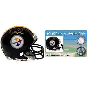  Bill Cowher Signed Steelers Riddell Mini Helmet Sports 