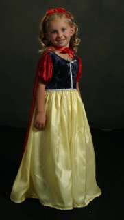 NWT Snow White Dress Up Costume & Headband & Cape XL  