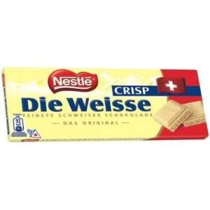 Nestle Die Weisse Swiss Crispy White Chocolate Bar Pack of 3