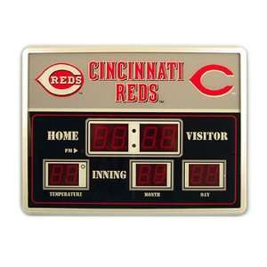  Cincinnati Reds Scoreboard Wall Clock 14x19 Sports 