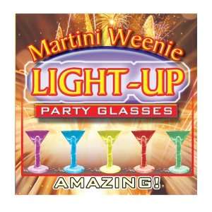 Martini Weenie Light Up Party Glasses Health & Personal 