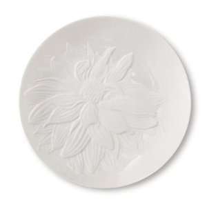   Flowers 8.25 Plate with White Dahlia 