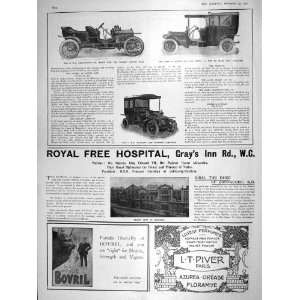   1906 HOSPITAL GRAYS INN MOTOR CAR DAIMLER NAPIER GOUT