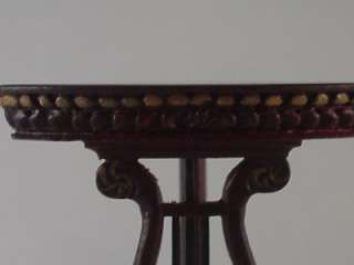 Corner Table Lyre Antique Style Miniature Museum Quality Bespaq VTG 